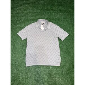 Industry‎ Republic Clothing Blue Textured Polo Men's Medium NWT